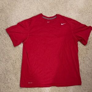 Nike Men's Red Dri-FIT Tee